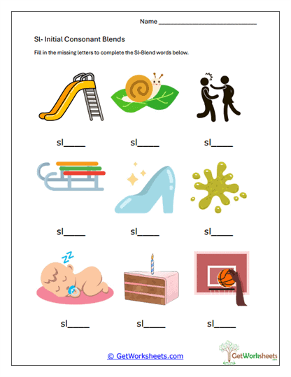SL Blend Completion Worksheet