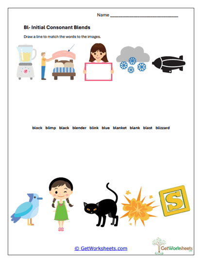 BL Blend Match Worksheet