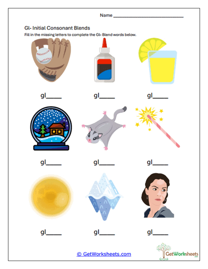 GL Blend Completion Worksheet