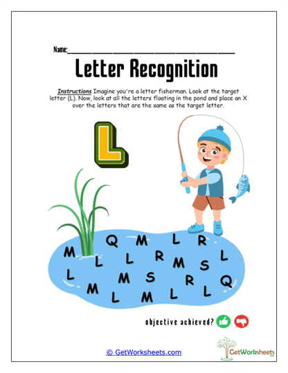 Reel in the L Worksheet