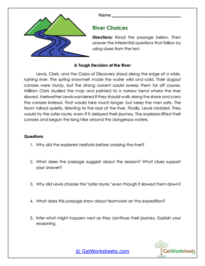 Lewis and Clark Expedition Worksheets