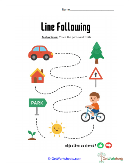 Line Following Activities Worksheet Collection