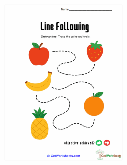 Fruit Path Finder Worksheet