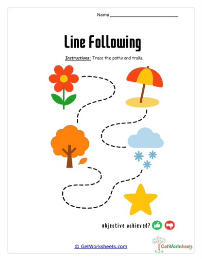 Seasonal Path Journey Worksheet