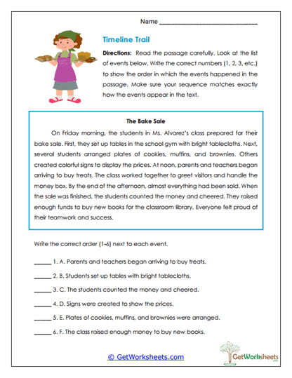 Timeline Trail Worksheet