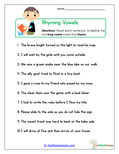 Sentence Scan Worksheet