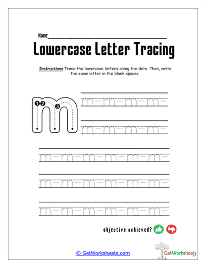 m Make the Letter Worksheet