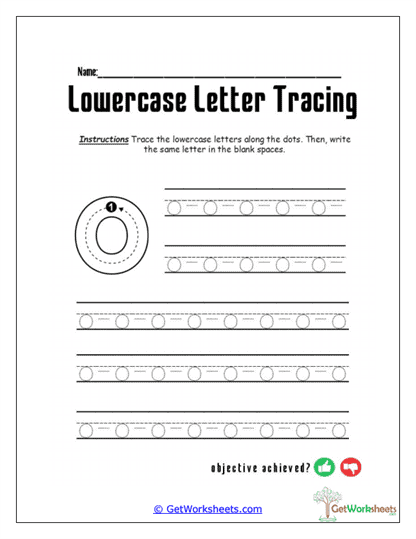 o Follow the Lines Worksheet