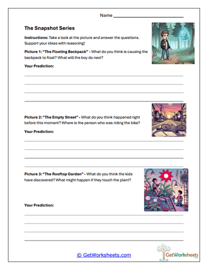 Making Predictions Worksheets