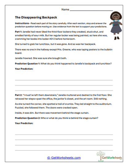 Vanishing Clues Case File Worksheet