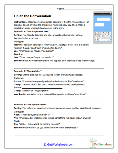 Dialogue Outcome Predictor Worksheet