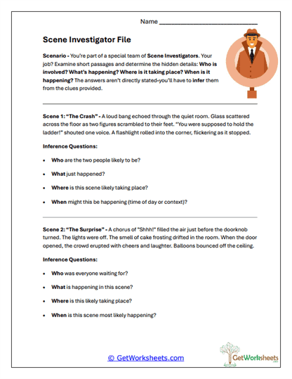 Scene Analysis Investigator Worksheet