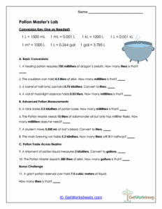 Addition Problems Using Unit Conversion Measurement Unit Conversion Worksheets - GetWorksheets.com