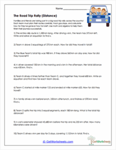 Measurement Word Problems Worksheets - GetWorksheets.com