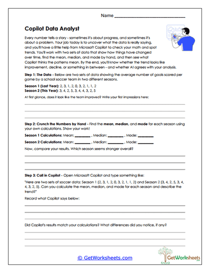 Data Analyst Worksheet