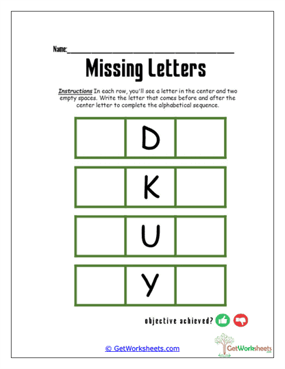 Sweet Green Blocks Worksheet