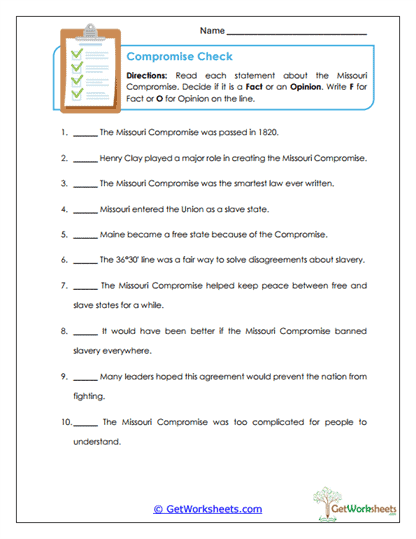 Compromise Check Worksheet