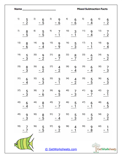 Lowering Practice Worksheet