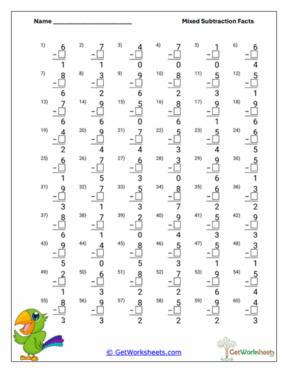 Lessening Drill Worksheet