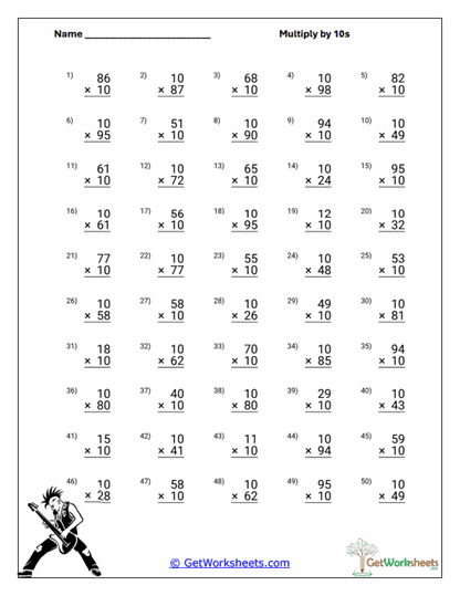 Mixed Whole Numbers Worksheet