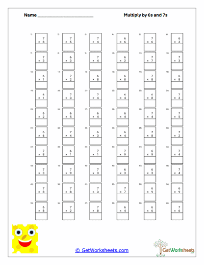 Column Fact Fill-In Worksheet