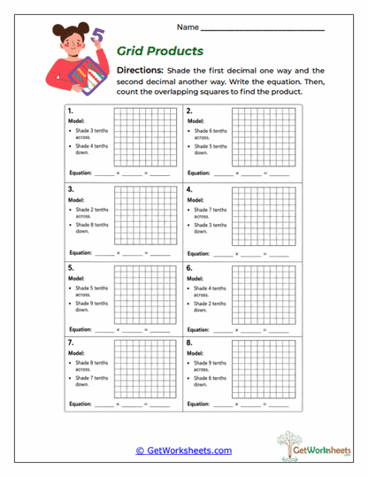 Grid Products Worksheet