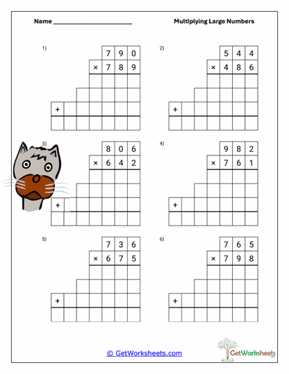 Very Large Practice Worksheet