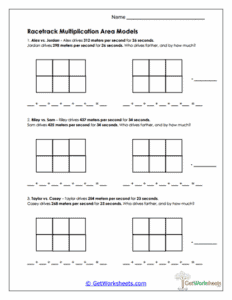 Word Problems with Area Models - Real-World Multiplication