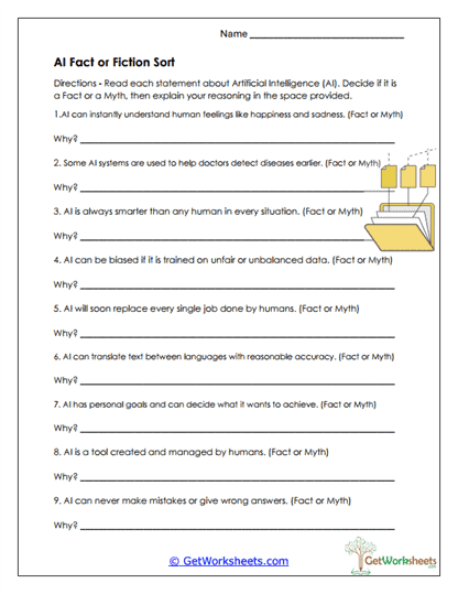 Fact or Fiction Sort Worksheet