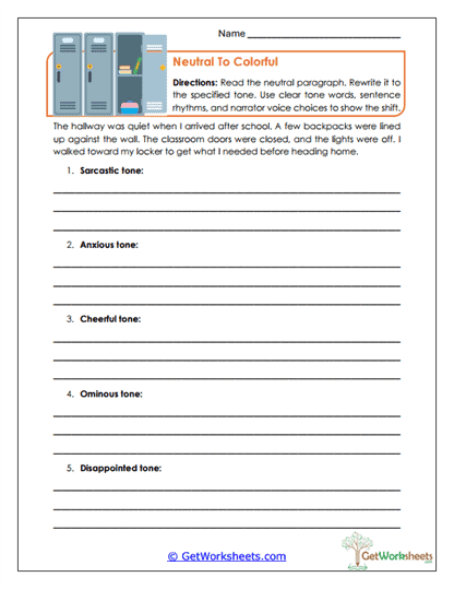 Rewriting Practice Worksheet