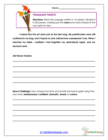 Viewpoint Switch Worksheet