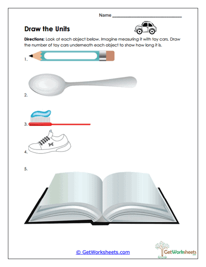 Drawing Non-Standard Units Worksheet