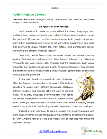 Cultural Threads Worksheet
