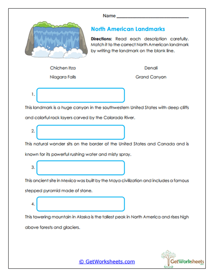 Landmark Logic Worksheet