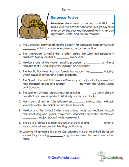 Resource Routes Worksheet
