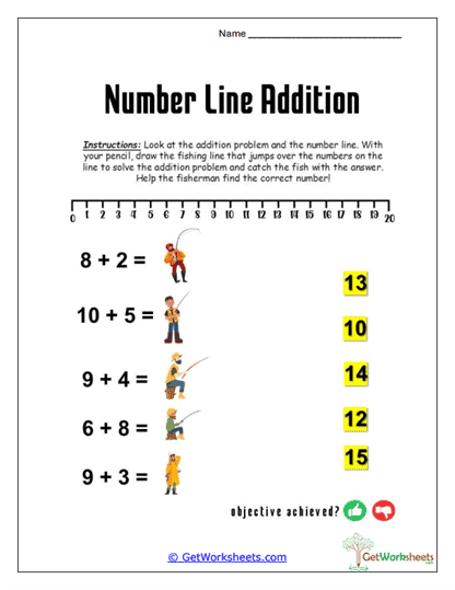 Addition Within 20 Using Visual Models Worksheet