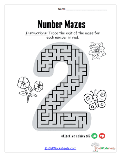 Two-Way Trail Challenge Worksheet