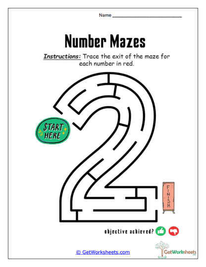 Triple-Loop Thirteen Maze Worksheet