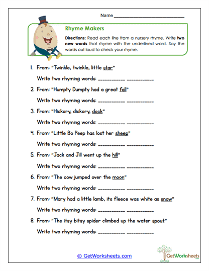 Make Your Own Worksheet