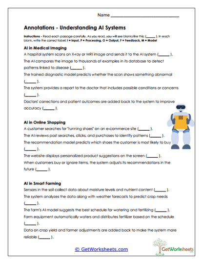 System Annotations Worksheet