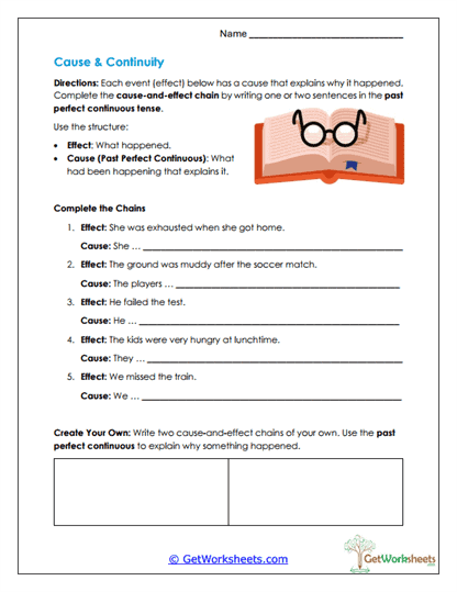 Cause & Continuity Worksheet