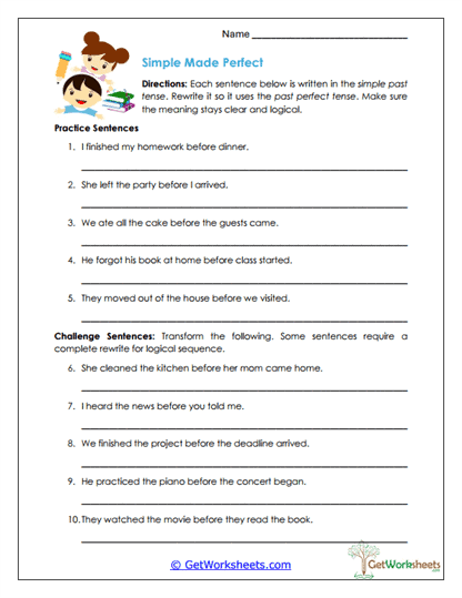 Simple Made Perfect Worksheet