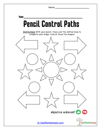 Arrows and Stars Worksheet