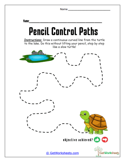 Turtle Lake Path Worksheet