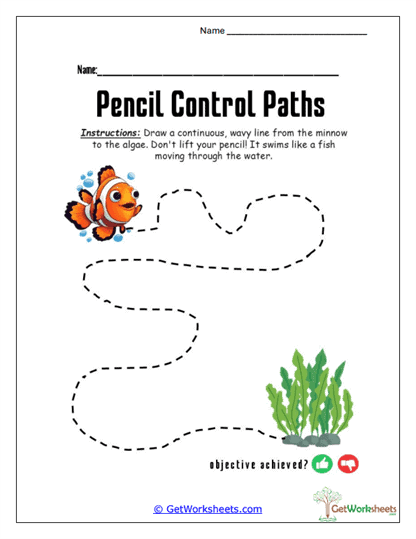 Minnow Water Path Worksheet