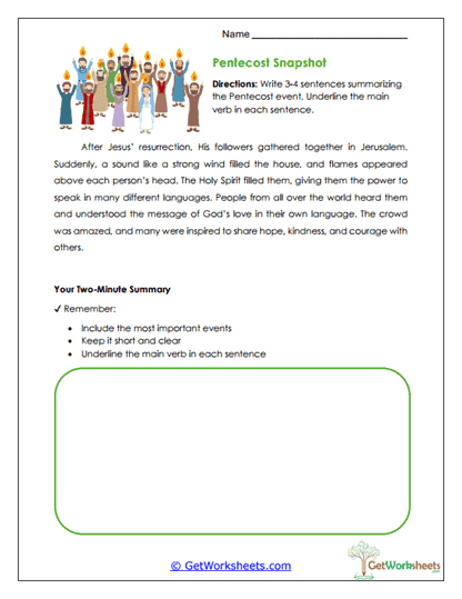 Snapshot Worksheet
