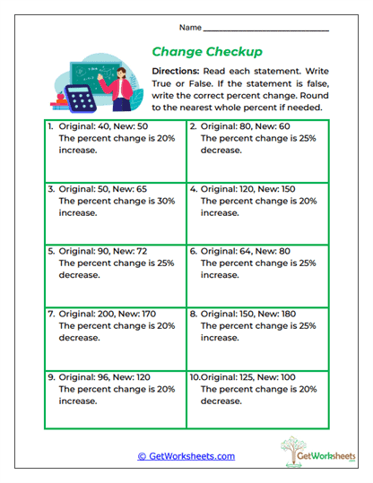 Change Checkup Worksheet