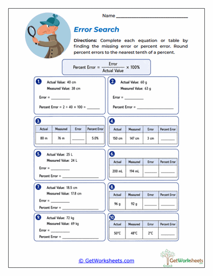 Percentage Worksheets