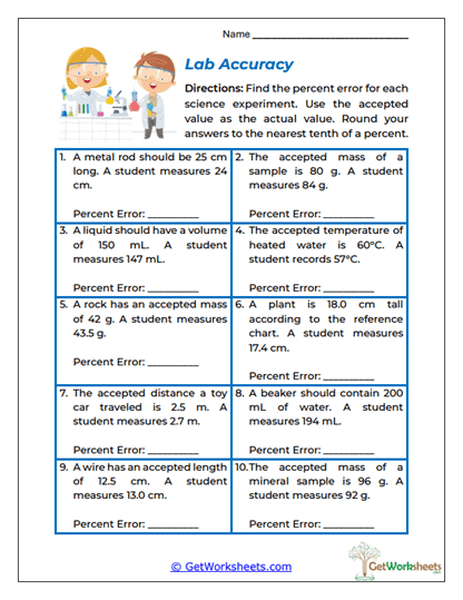 Lab Accuracy Worksheet