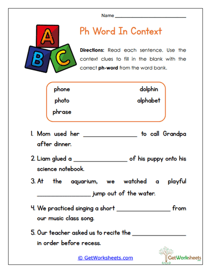Ph Blend Worksheets